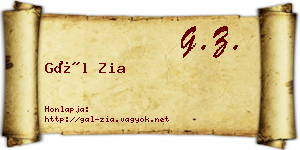 Gál Zia névjegykártya